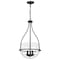 Nuvo Amado 3-Light Pendant 14 in. Matte Black Clear Glass 60/7820 - alternate 4